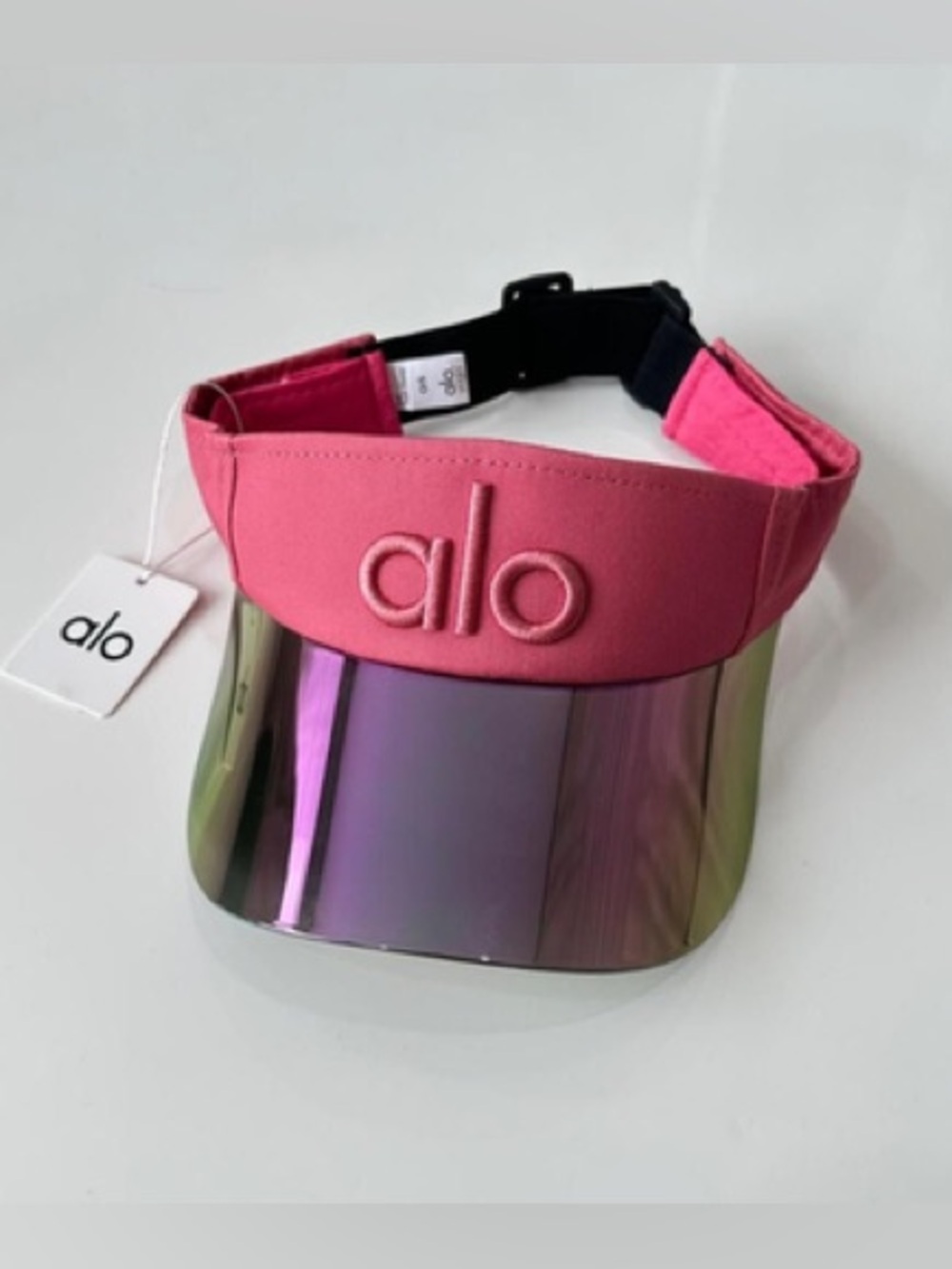 ALO Yoga light Pink paradise Airlift Solar Visor new black brim hat cap fitness